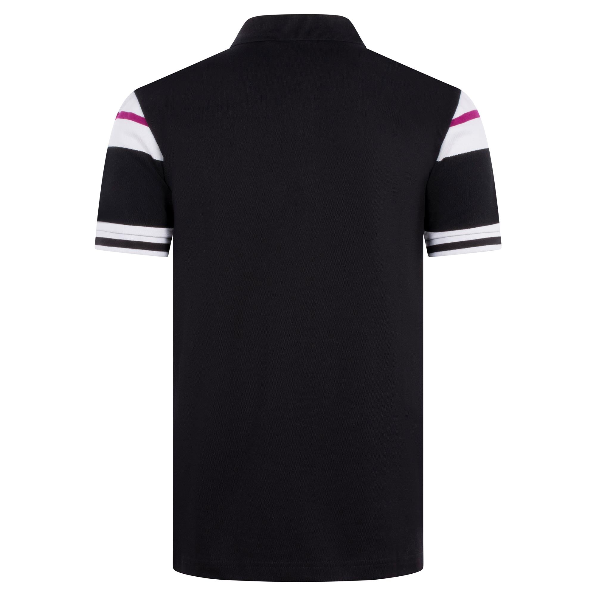 Boss Polo Sleeve Zone Mens Polo Shirt Black